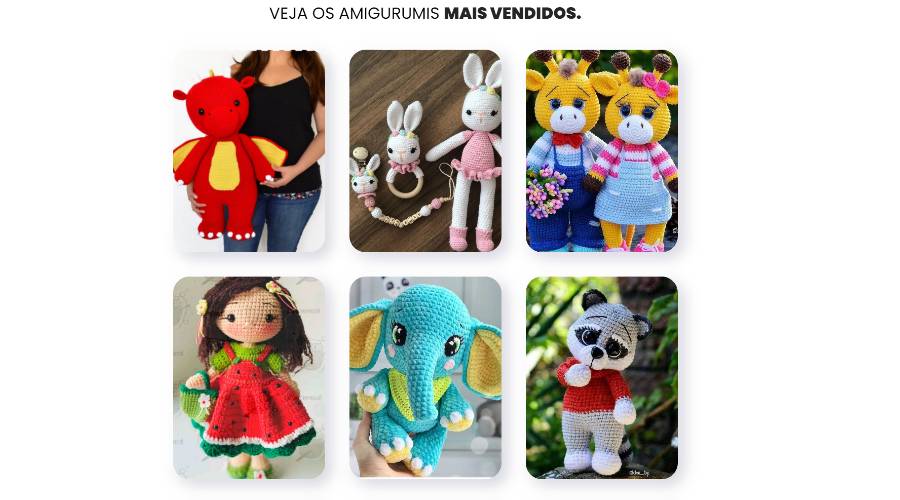 amigurumis mais vendidos