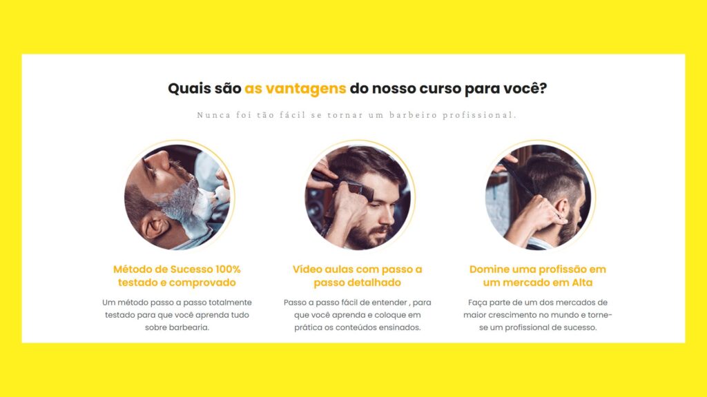 as vantagens de fazer curso de barbeiro profissional online