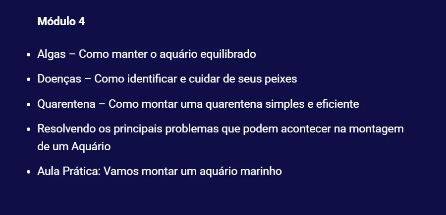 modulo 04 como manter o aquario