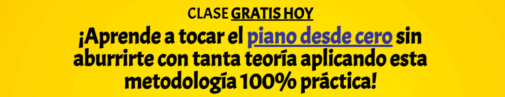 Aprende a tocar piano desde cero