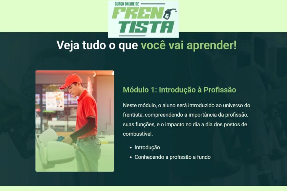 curso de frentista profissionalizante